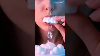 gummy clouds ⛅️ 😋 #asmr #glass #glassfruit #yummy #cat #codm #creative