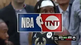 Jrue Holiday with a clutch block on Smart's layup then throws it off him to take possession