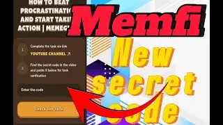 Memfi New secret code today|memfi daily task solution|memfi New video code