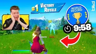 Самая быстрая игра в Fortnite ПОБЕДИЛА! (Мировой рекорд?)
