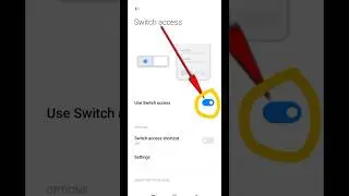 How To disable use switch access settings #shorts