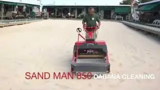 Cabana Area Sand Cleaning: Barber SAND MAN 850