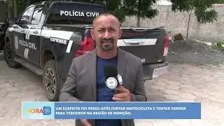 MOTO FURTADA EM MONÇÃO