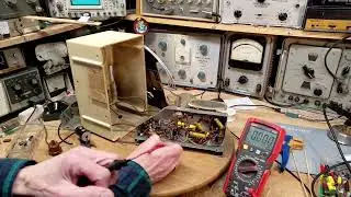Canadian General Electric C67 Tube Radio Video #12 - Last Wax Capacitors
