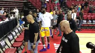 Lebron James L A Lakers at NBA Summer League