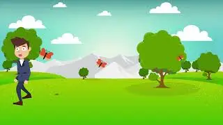 Man Walking in Park