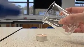 Empty beaker extinguishes candle?