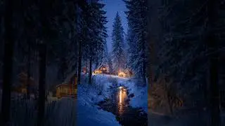 This Winter Night Will Calm Your Mind ❄️🌙 Cozy Forest Ambience