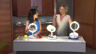 Floxite 9X/1X Lighted Adjustable Vanity Mirror w/ Storage with Kerstin Lindquist