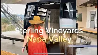 Take A Tram Ride Up the Mountain: Wine Tasting at Sterling Vineyards in Napa Valley