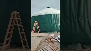 doors installed #homestead #yurt #yurtbuild