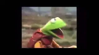Kermit falls of a bike AND FREAKING DIES