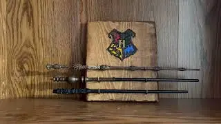 Hogwarts Three Wand Display