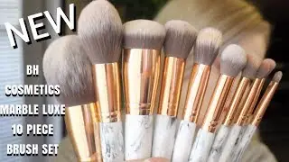 NEW BH Cosmetics Marble Luxe 10 Piece Brush Set