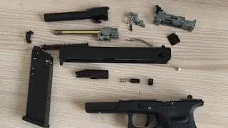 Сборка разборка затворной группы у (gbb) пистолета glock-18c. #страйкбол #ремонт #гайд #gbb #Glock