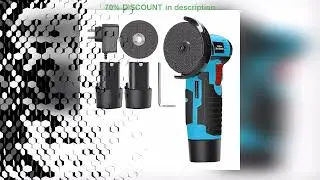 A must-have product! Cordless Mini Angle Grinder, Small Angle Grinder Tool with 2 Pack 12V Batteri