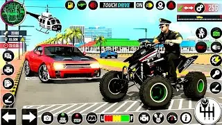 US Police ATV Quad Bike Car Chase - Police Simulator Patrol Officers - Police Car Game - GamePlay
