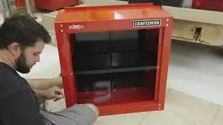 Установка настенного гаражного шкафа Craftsman серии 2000 шириной 28 дюймов!