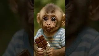 Caught Red-Handed! Baby Monkey&rsquo;s Secret Chocolate Feast 🍫😂