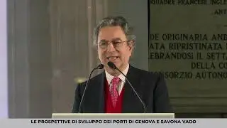 Giuseppe Costa, l'intervento a Palazzo San Giorgio nell'incontro con il viceministro Edoardo Rixi