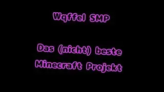 Das (nicht) beste Minecraft Projekt!     Wqffel SMP #001