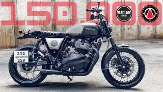 Обзор RE650, яркого черного кастома от Apollo Garage.