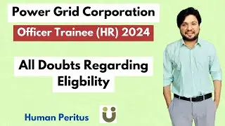 Eligibility of Powergrid Officer Trainee (HR) 2024 exam