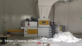 Hydraulic baler of tissue paper, industrial baling machine of tissue paper, automatic paper bailer