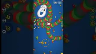Worms Zone double attack🐛🪱 #wormszoon #wildspike #bestgames #wormszonehack #games #best #wormszone