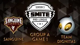SMITE Pro League Fall Split Group A - Sanguine vs. Team Dignitas (Game 1)