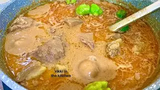 HOW TO MAKE THE CLASSIC GHANA 🇬🇭 PEANUT BUTTER SOUP | BEEF / COW MEAT GROUNDNUT SOUP RECIPE 