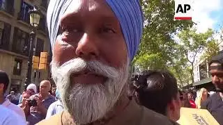 Barcelona's Indian community offer prayers at memorial