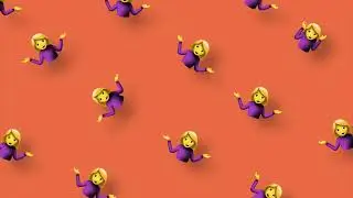 Woman Shrugging #Emoji #LoopBackground || 8K #abstract || #emojibackground || UltraHD || #VJLoop