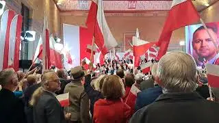 24.11.2⁰24r. Kraków Obywatelski Kandydat na Prezydenta Dr Karol Nawrocki.  Polska Biało- Czerwoni.