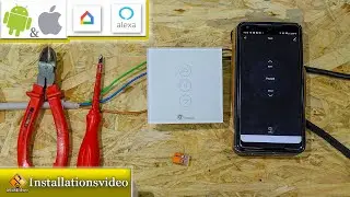 Rolladenschalter über App, Amazon Alexa und Google Home steuerbar / Einbauanleitung
