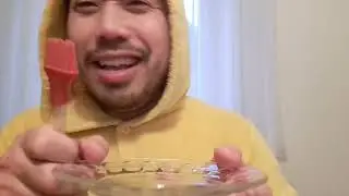 ASMR Plate Lick Water & Hand Movements