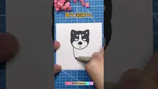 How to draw simple dog from circle  #drawing #draw #painting I Chill how to draw