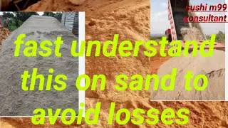 please watch this before you stock/buy construction Sand either Lake or Plaster Sand for your House.