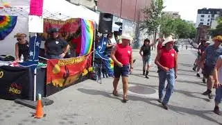 Square Dance in Montreal Gay Village by CLUB BOLO.'s members