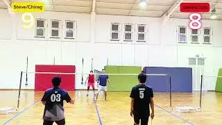 Badminton Men’s Doubles (Game2): Steve/Chirag vs James/Jom