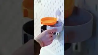 Spin, grab, done.  This Rotatable Tray Set turns your flat pegboard into sth new #3dprinting