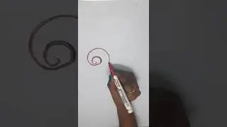 Simple Drawings - Turn '6' to a 'Snail | Draw from Numbers | Easy Drawings using Numbers #Shorts