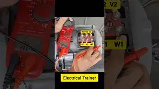 3 phase motor star connection#shortsviral #electricaltrainer #starconnection