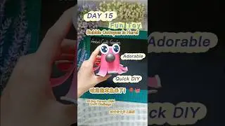 DAY 15 l DIY Bubble-Blowing Octopus 🐙💨 | Cup + Balloon Craft Fun!章鱼会吐泡泡？！用纸杯 + 气球做出超萌章鱼🐙💨 #kidscraft