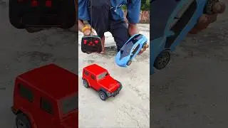 RC Mahindra Thar vs Remote Control BMW Car Toy #toys #thar #rc #viral #toyvideo