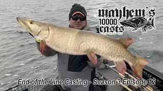 Season 3 Episode 12 Casting Late Fall Muskies in Ultra Clear water in Minnesota