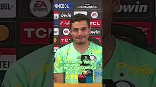 A rea&ccedil;&atilde;o do Veiga na entrevista do Abel..😂😂 #palmeiras #libertadores #brasileir&atilde;o