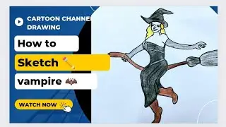 Easy vampire drawing ||women vampire sketch