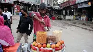 Manages Everything Must Hard Working Old Man Selling Tasty Masala Chanachur vorta Tk 10 Best Food