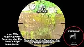 Tes akurasi black lava R non regul 100m grouping cantik.